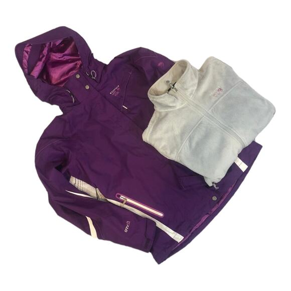 Mountain Hardwear Trifecta women's 3-in-1 insulated jacket & fleece size medium - Picture 2 of 12